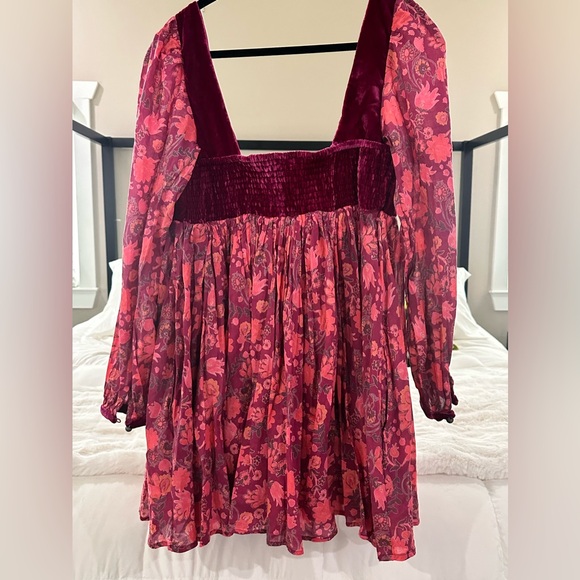 Free People Marsha Mini Dress "Plum Combo" Size Small NWT retails for $148 - Picture 7 of 10